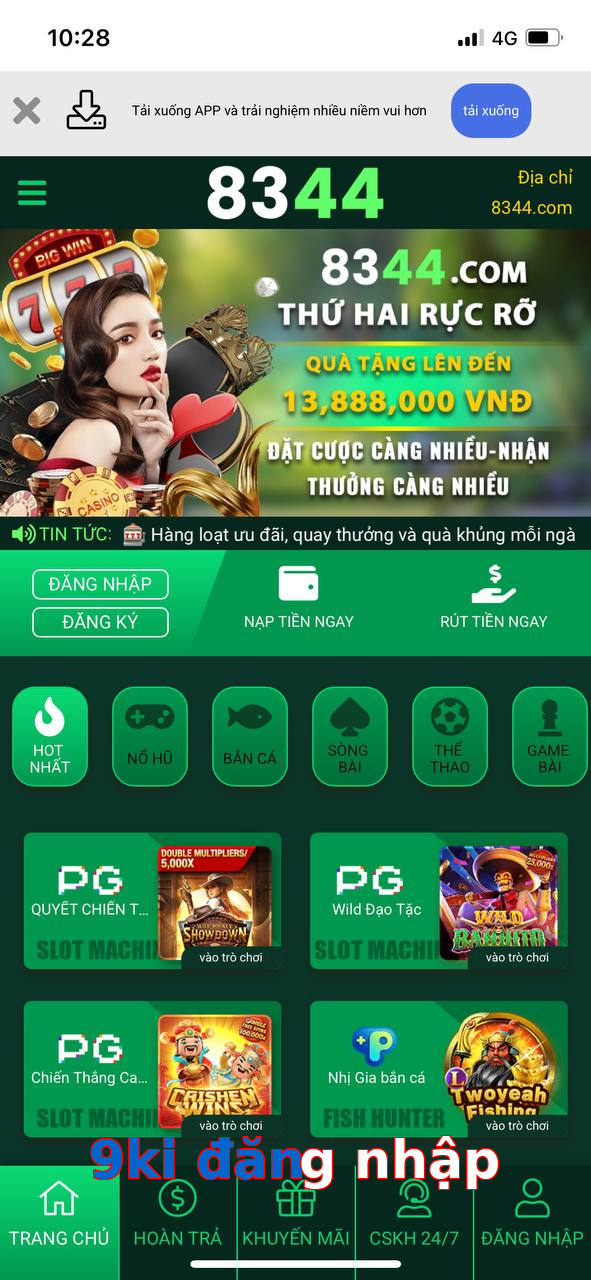 9ki đăng nhập